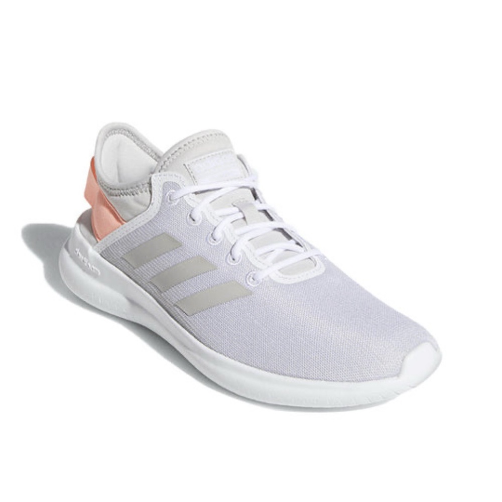 Adidas Women’s Gray Coral Pink Cloudfoam Sneakers Size 9.5  B43755 Comfort Shoes